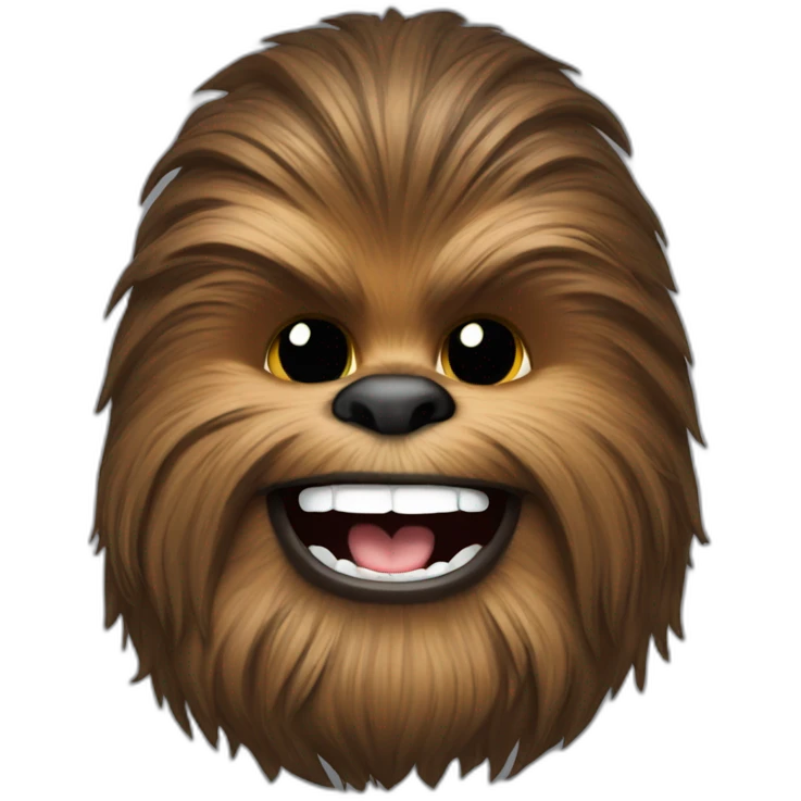 Chewbacca smiling emoji