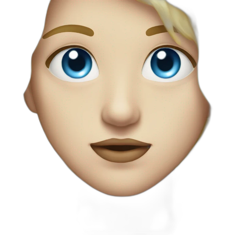 A big person with blue eye and blond emoji