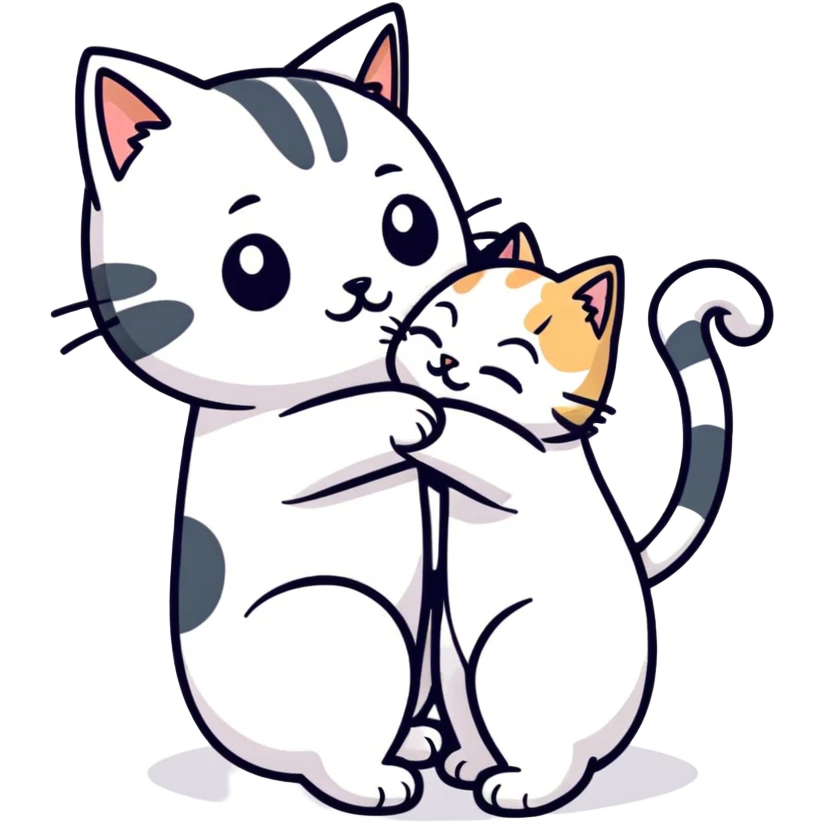Cat being pet  emoji