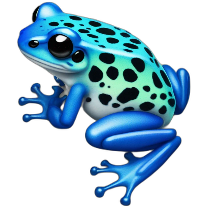 blue poison dart frog emoji