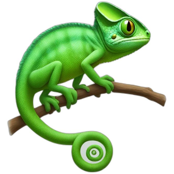 chameleon green emoji