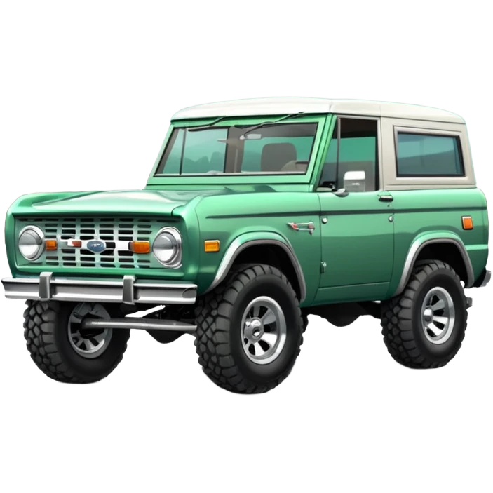 lunar green classic ford bronco emoji
