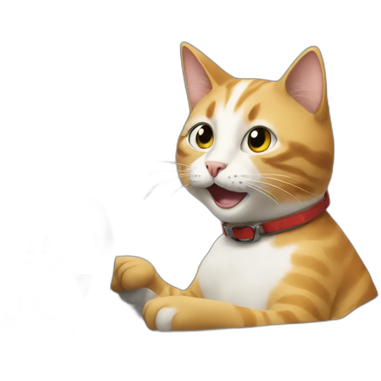 Cat driving a car emoji