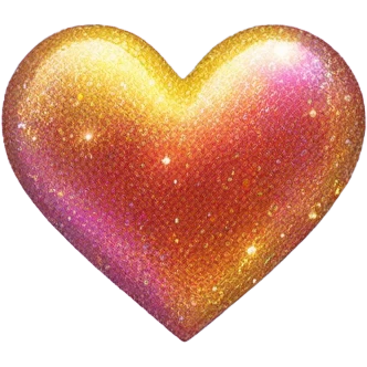 glitter heart  emoji