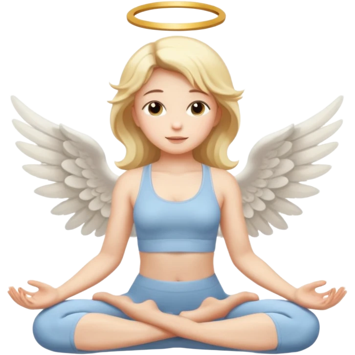 yoga angel emoji