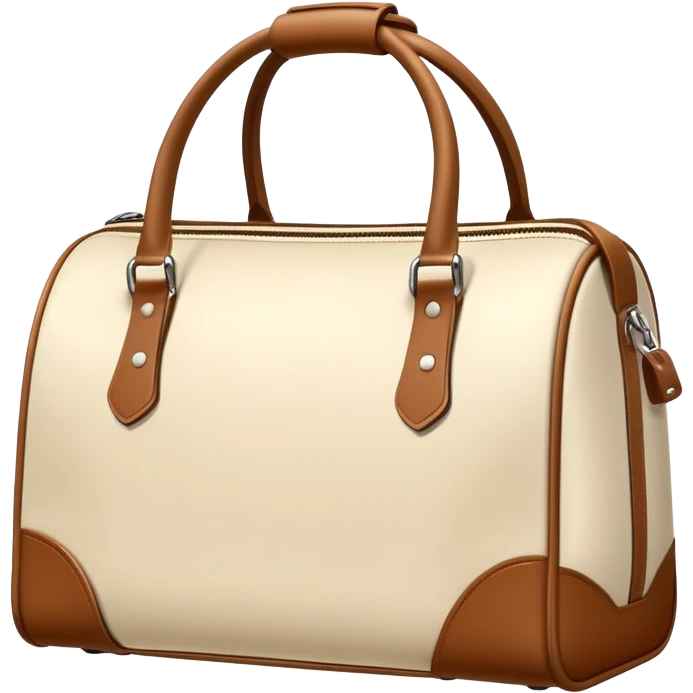 Cream sports bag emoji