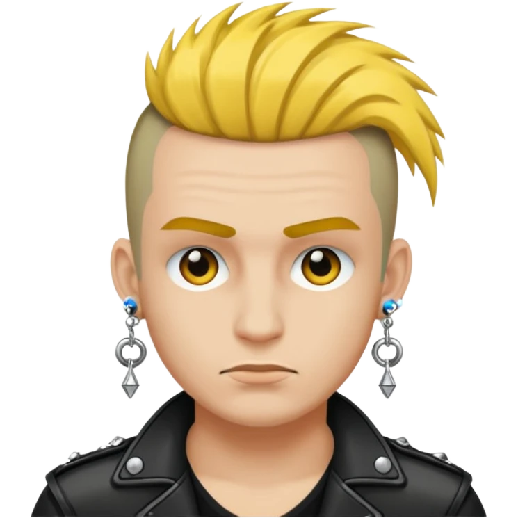 punk man wearing earrings emoji