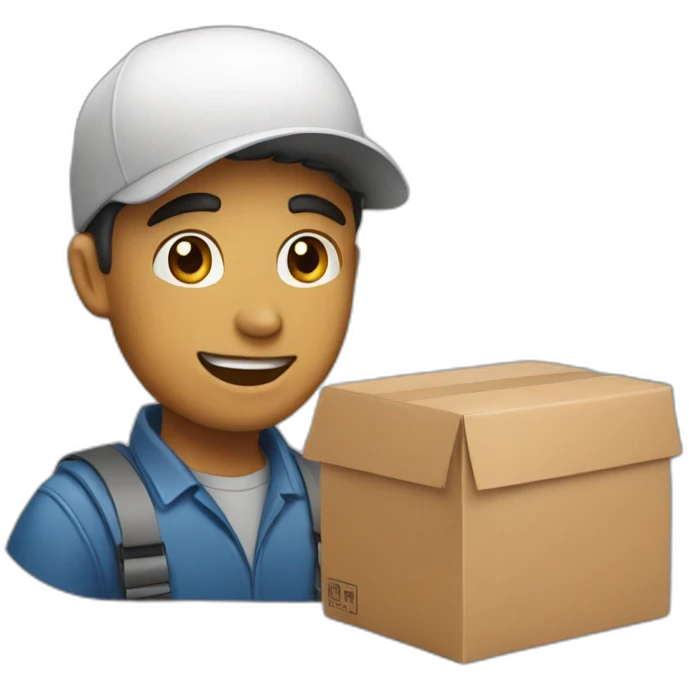 delivery man emoji