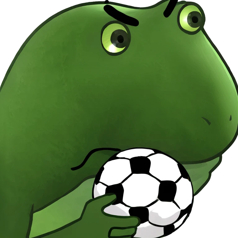 Persona creativa con un balón de futbol  emoji