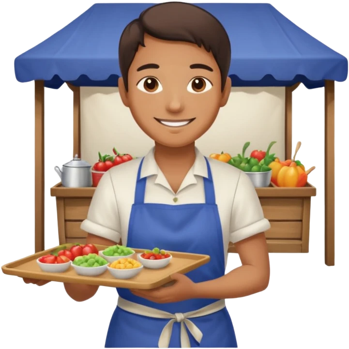 Night Market Vendor  emoji