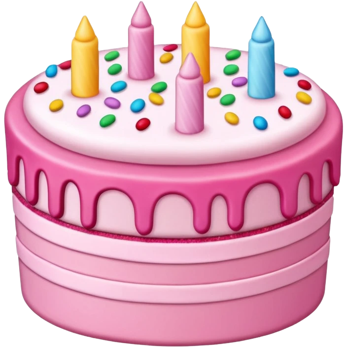 pink cake emoji