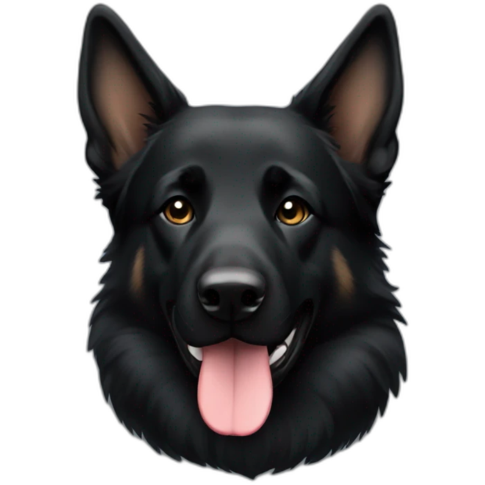 black german shepherd emoji