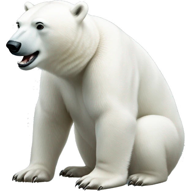 Polar bear proposing with diamond ring  emoji