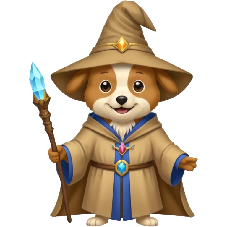 Dog wizard emoji