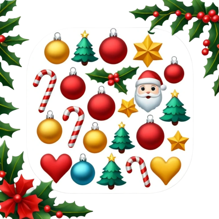 Christmas aesthetic sticker pack emoji