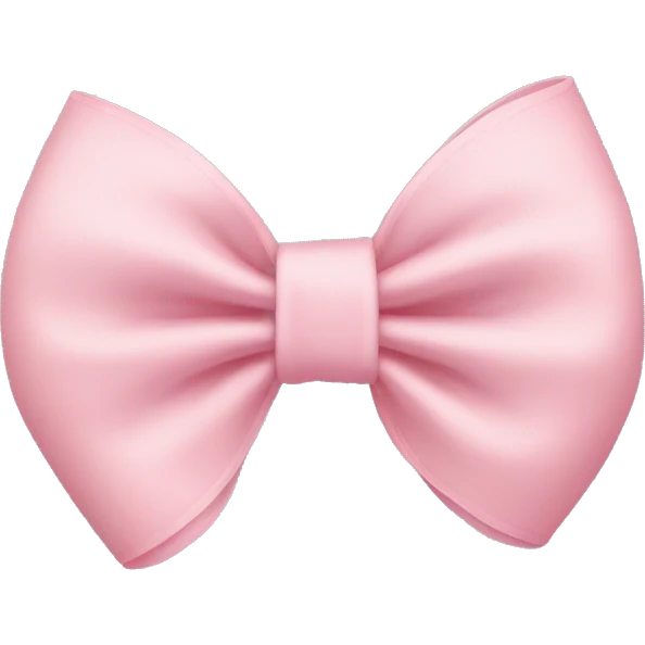 light pink bow on light pink bow emoji