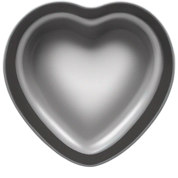 Heart shaped ash tray emoji