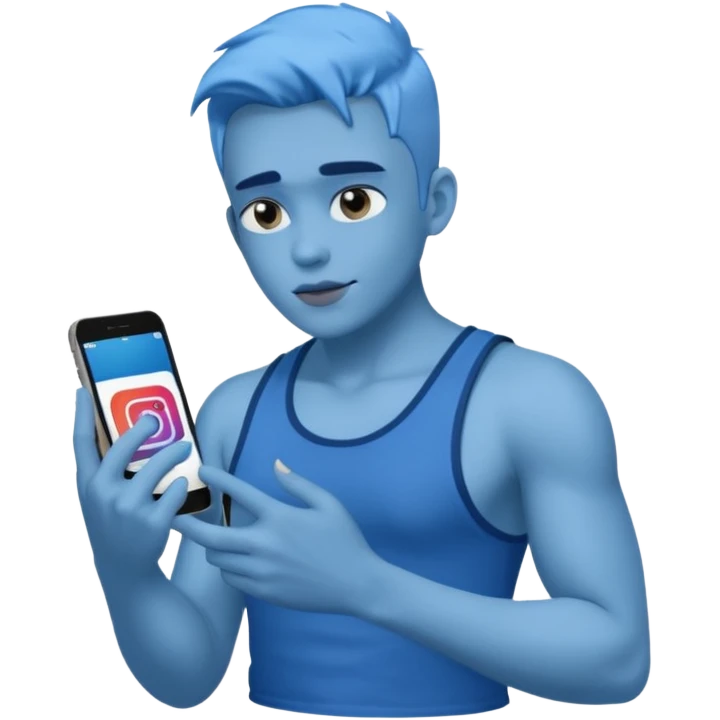 Blue tik instagram emoji
