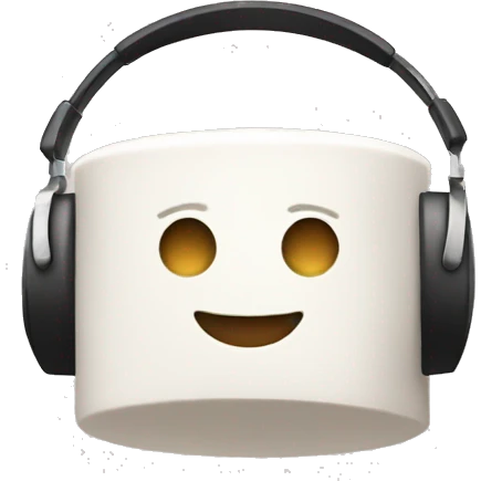 marshmallow dj emoji