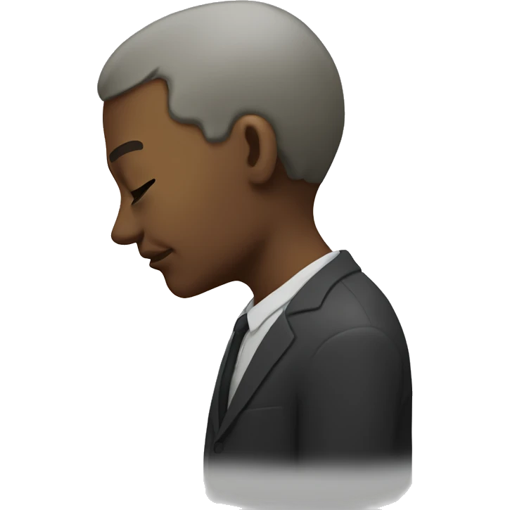 Bowing head in reverence  emoji