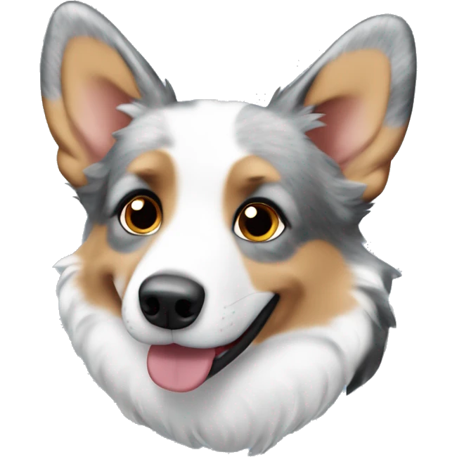 blue merle corgi  emoji
