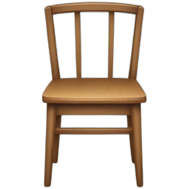 Cracked chair emoji
