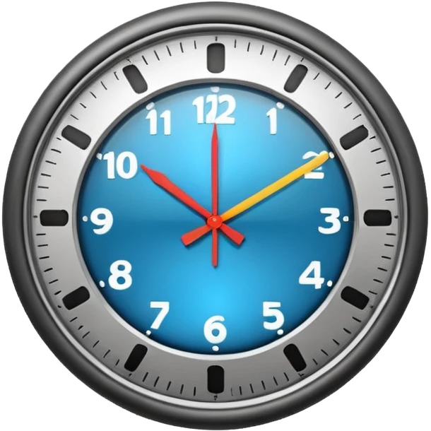 clock with frequency emoji