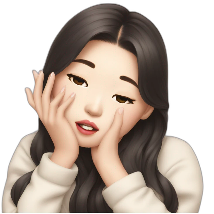 Kim Jennie Korean idol sending kiss emoji