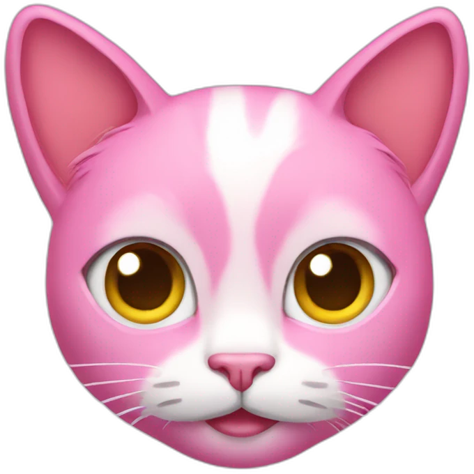 Pink cat with claws  emoji