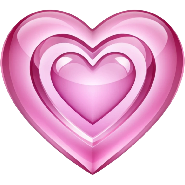 Pink heart shaped crystal with a $ carved in the center of the crystal. emoji