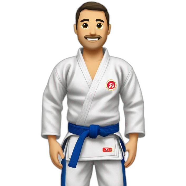 Judo ceinture marin emoji