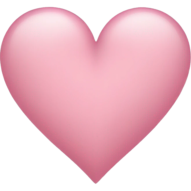 light pink heart emoji