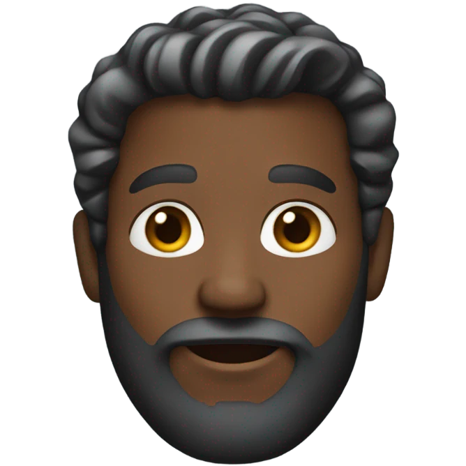 bearded black guy emoji