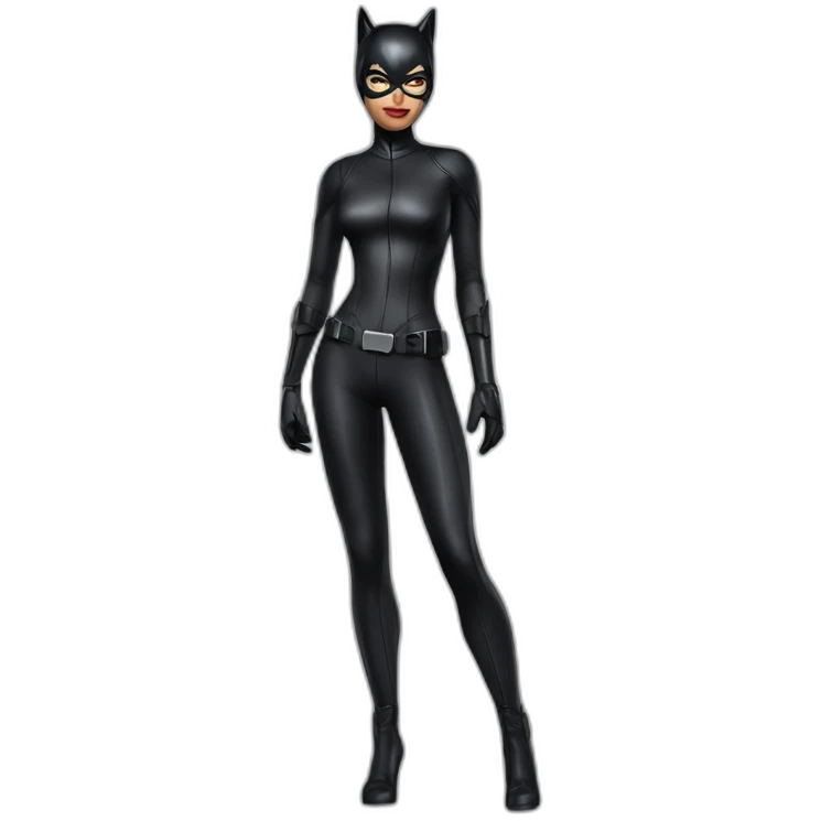 Catwoman hyperréalisme full body emoji