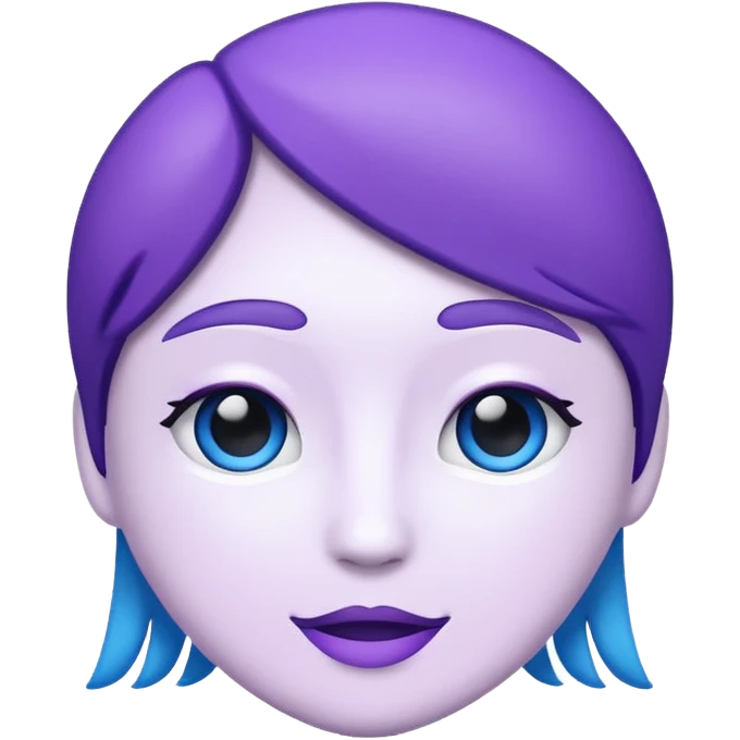 🤍+💙+💜 emoji