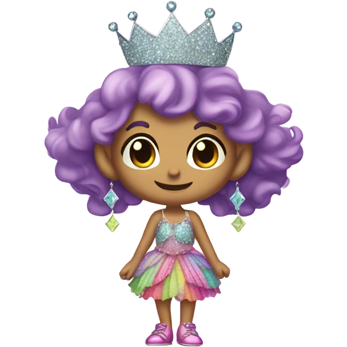 Troll in a princess dress emoji
