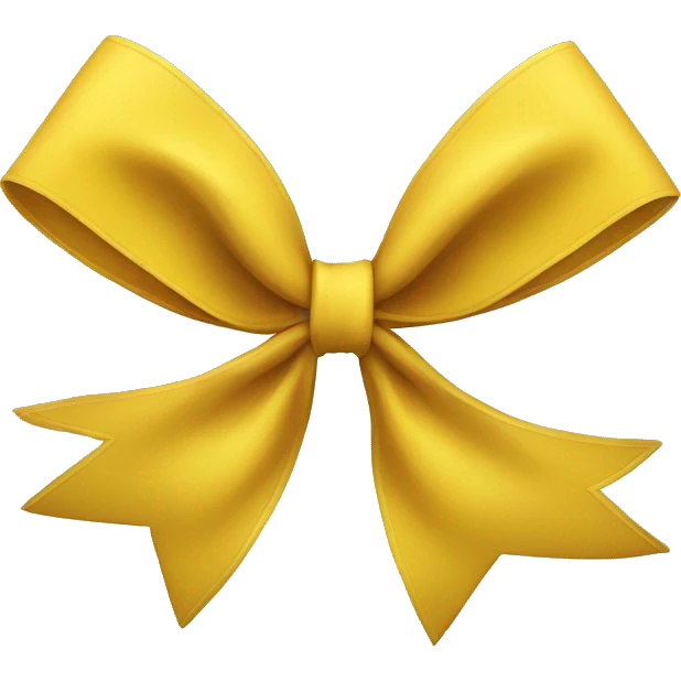 yellow bow emoji