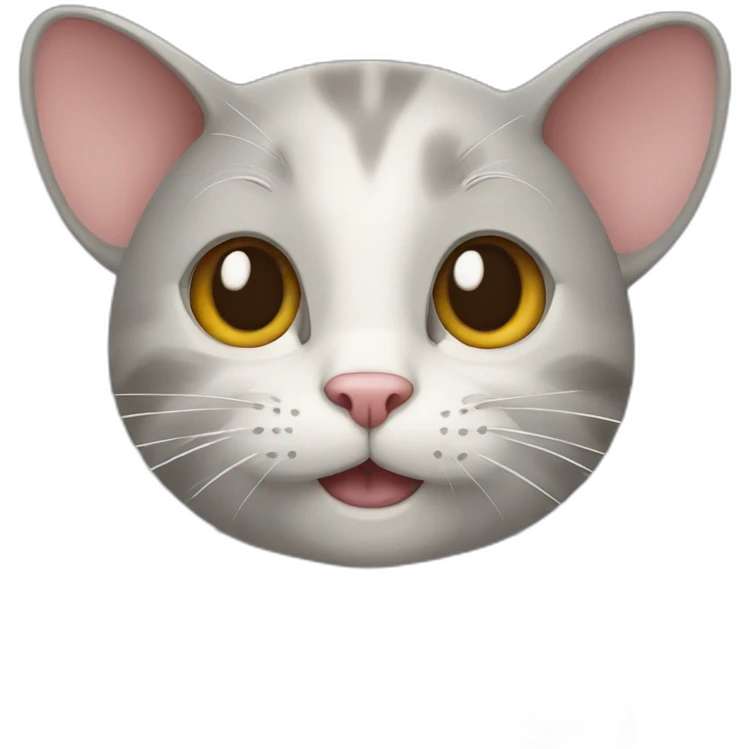 Cat and mouse emoji