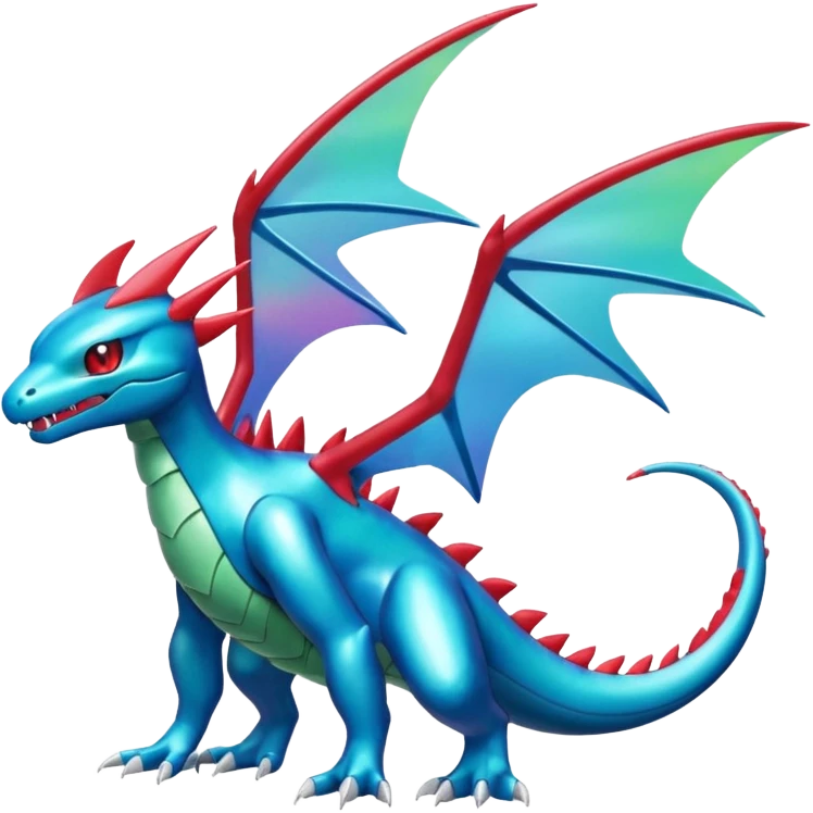  Cool Shiny Digimon-Fakemon-Salamence-Flygon full body emoji