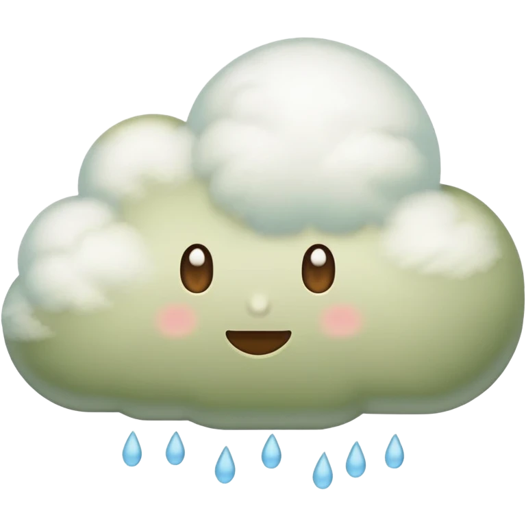 pastel olive cloud emoji