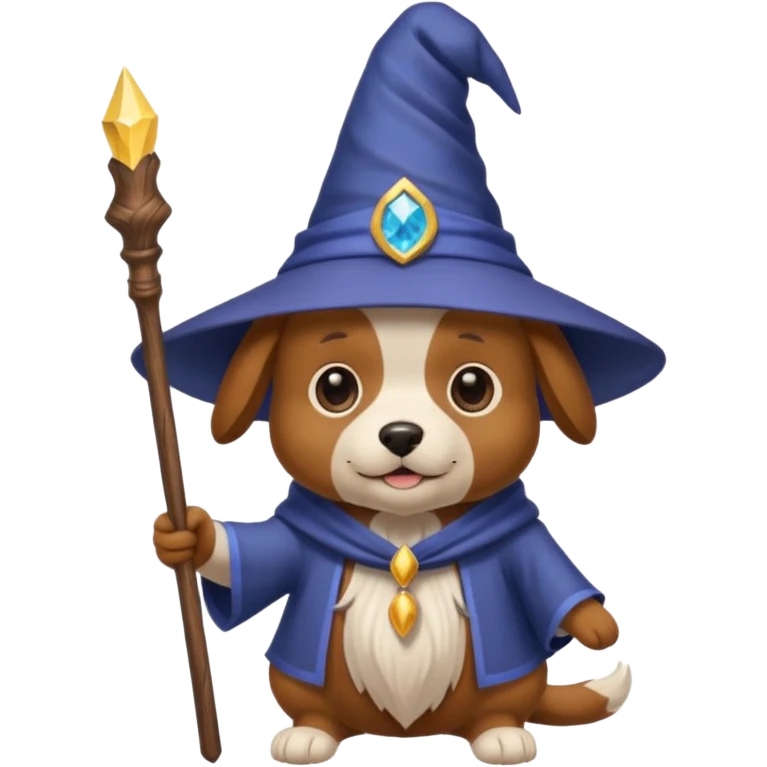 Dog wizard emoji