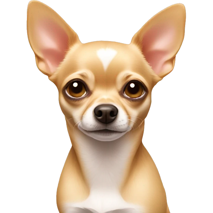 Tan chihuahua pink nose emoji