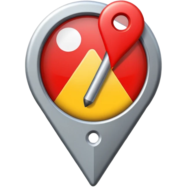 El icono de google maps emoji
