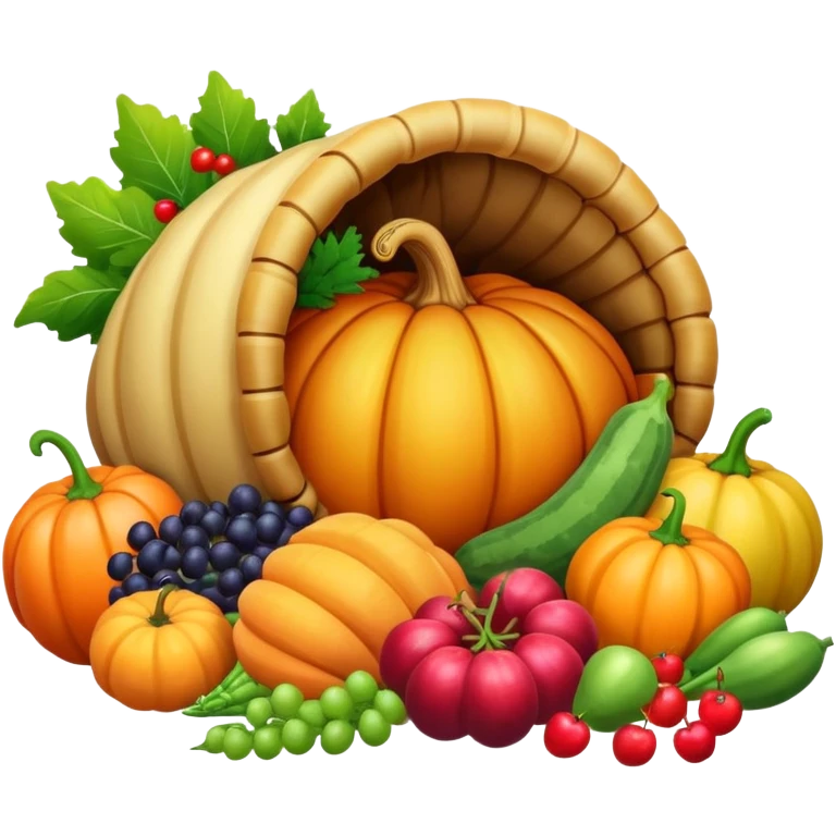 thanksgiving cornucopia emoji