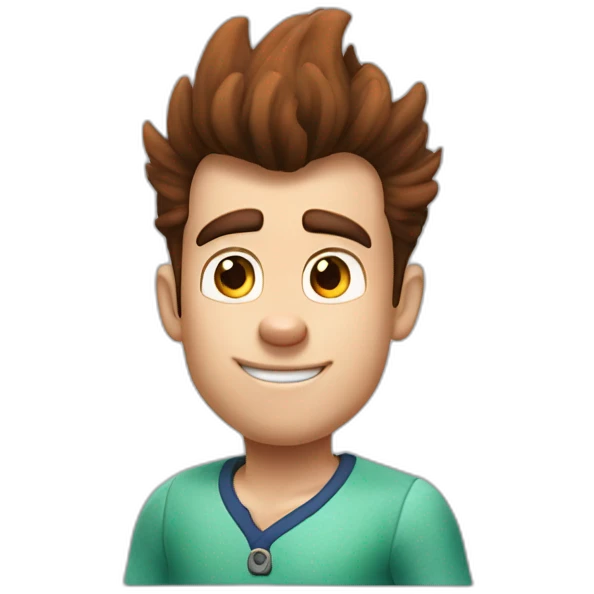 jimmy neutron wearing a v neck emoji