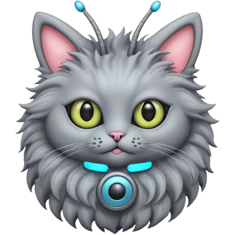 alien cat with an antenna emoji