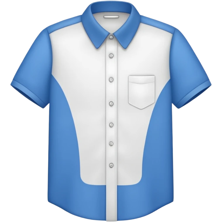 white collared shirt short sleeves emoji
