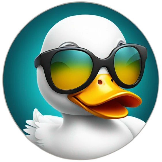 duck with sun glasses emoji