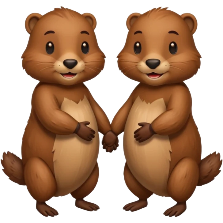 beavers in love emoji