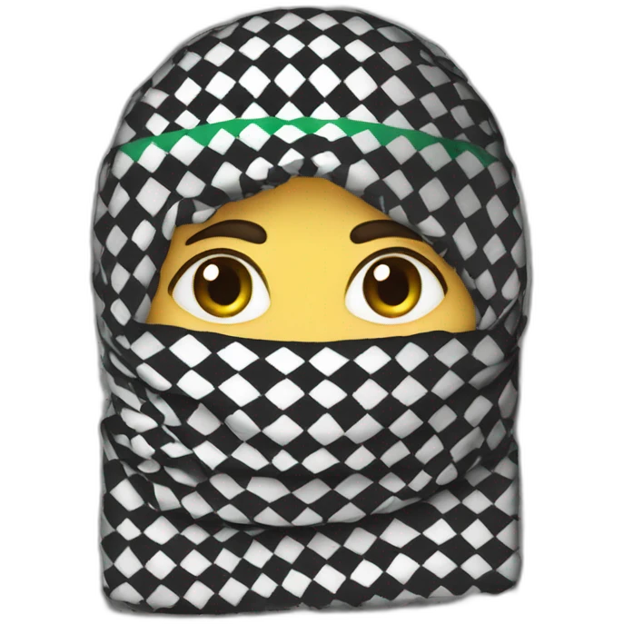 Palestine keffiyeh emoji